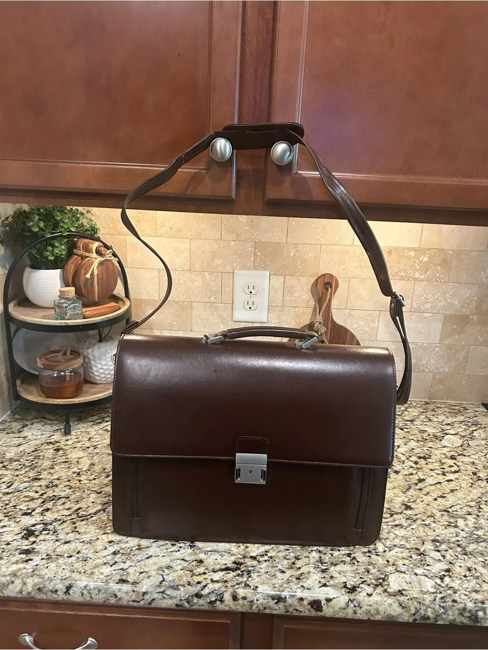Van Valentino Vintage Briefcase with two keys
